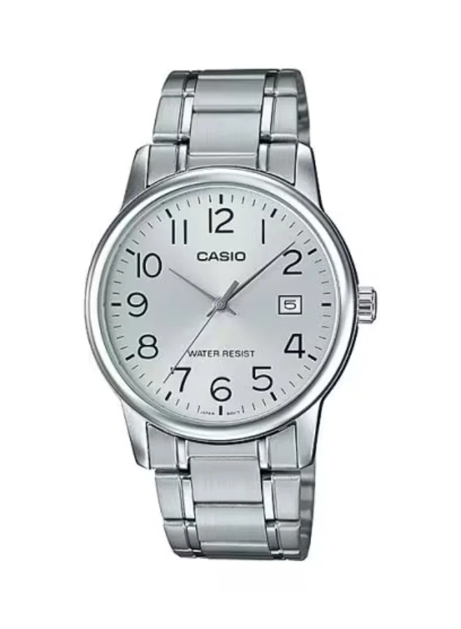 كاسيو Men's Stainless Steel Analog Watch MTP-V002D-7B - 37 mm